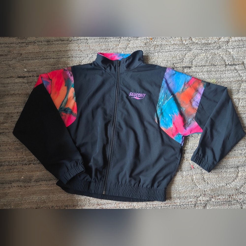 Saucony Chic retro vintage 90 Bomber loose baggy retro fit jacket